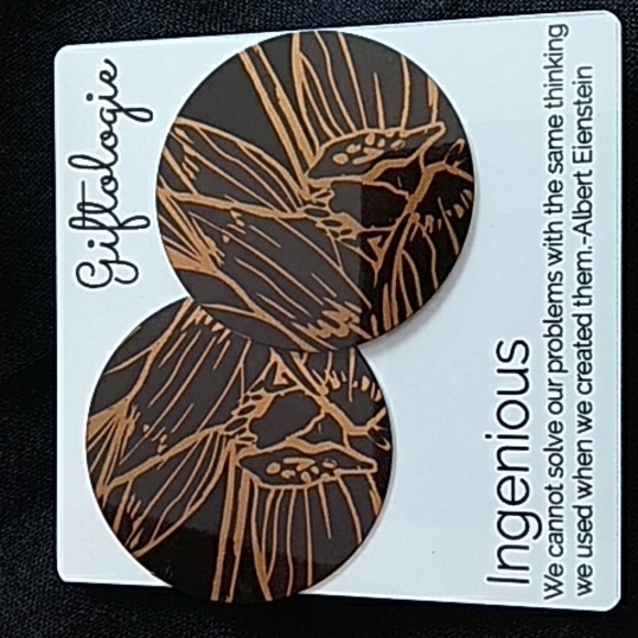 NWT Gold and Black Giftologie Earrings - Picture 1 of 3
